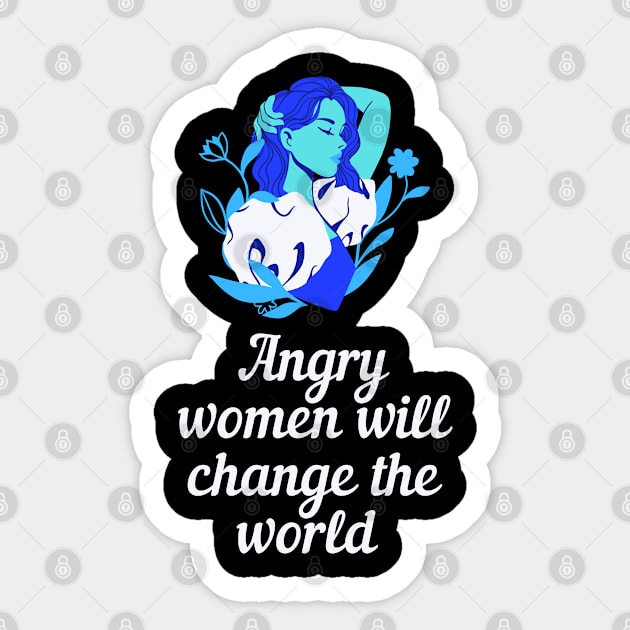 Women empowerment theme gifts Sticker by Rebellious Rose